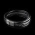 schwarzes lederarmband herren uniqal magnet geflochten sale